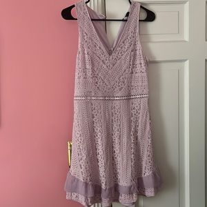 Lulus purple lace dress size medium